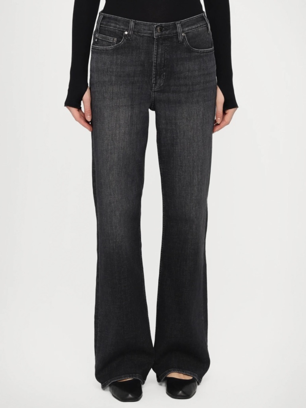 Ag Adriano Goldschmied Black Denim Jeans
